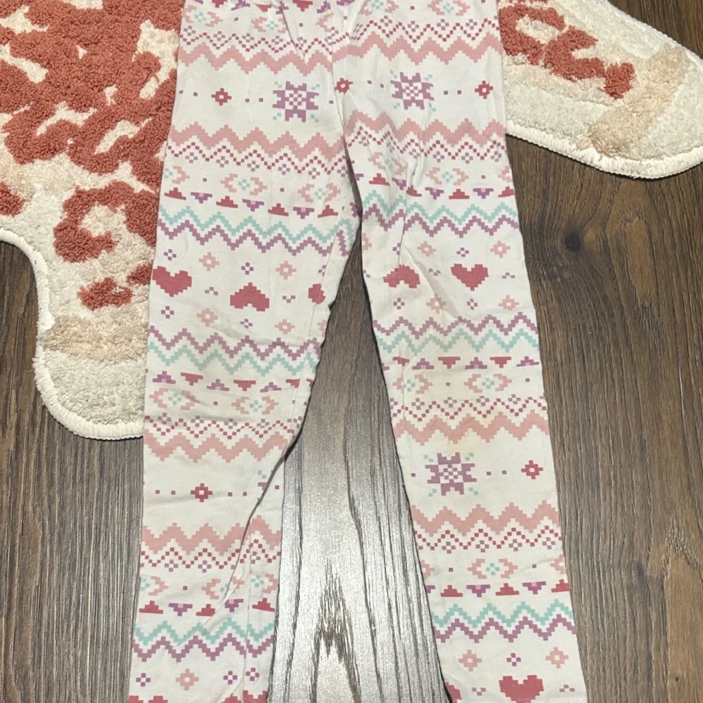 The Children's Place Pink and Green Patterned Leggings